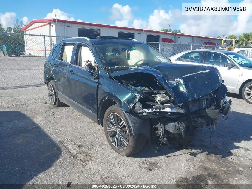 3VV3B7AX8JM019598 2018 Volkswagen Tiguan 2.0T Se/2.0T Sel