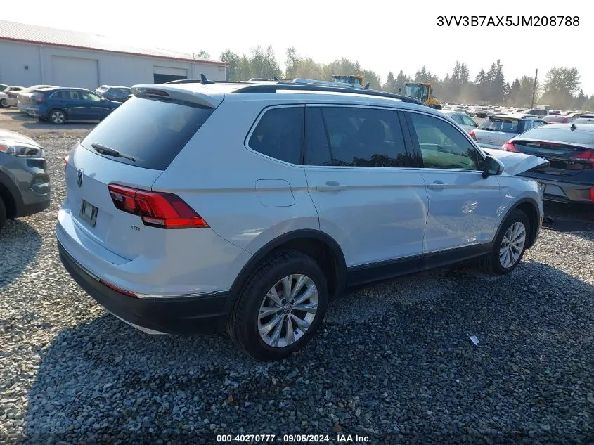 2018 Volkswagen Tiguan 2.0T Se/2.0T Sel VIN: 3VV3B7AX5JM208788 Lot: 40270777