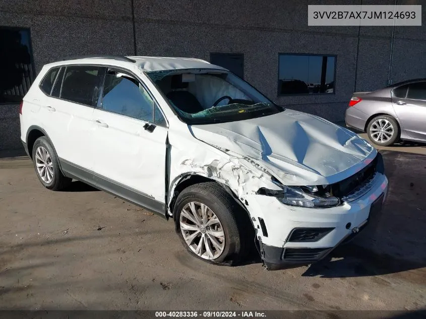 3VV2B7AX7JM124693 2018 Volkswagen Tiguan Se/Sel