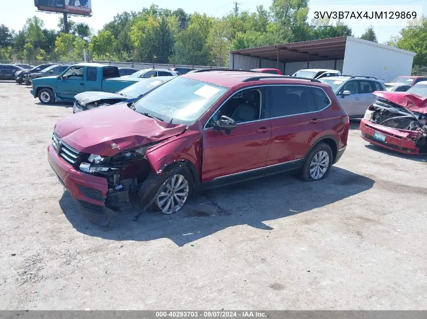 3VV3B7AX4JM129869 2018 Volkswagen Tiguan Se/Sel