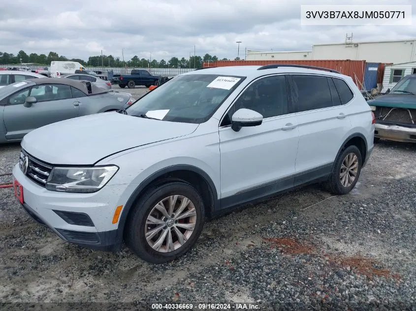 2018 Volkswagen Tiguan 2.0T Se/2.0T Sel VIN: 3VV3B7AX8JM050771 Lot: 40336669