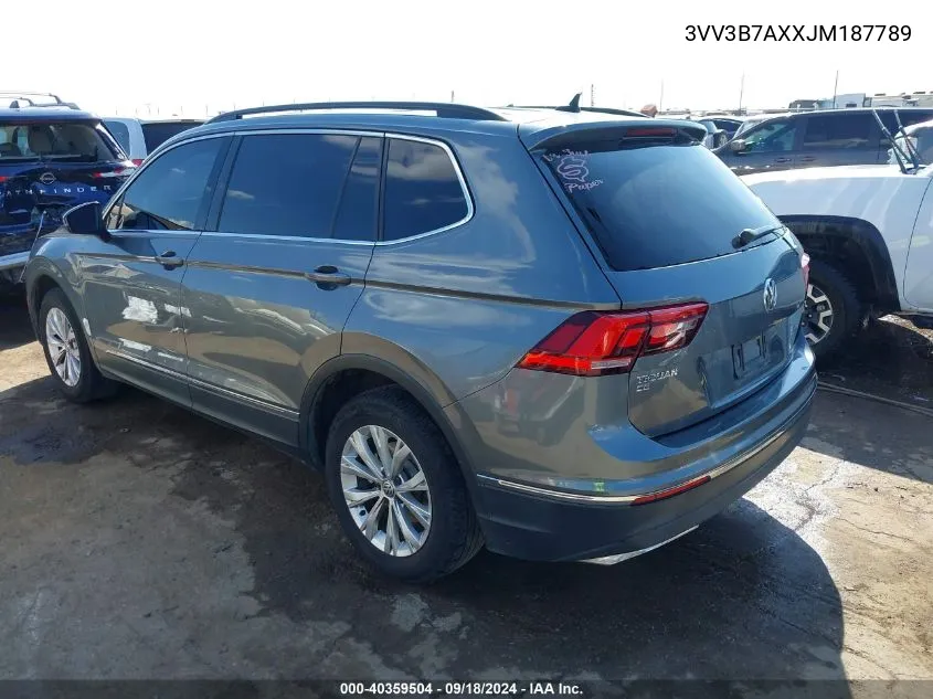 3VV3B7AXXJM187789 2018 Volkswagen Tiguan 2.0T Se/2.0T Sel