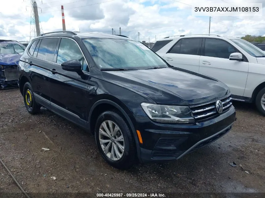 2018 Volkswagen Tiguan 2.0T Se/2.0T Sel VIN: 3VV3B7AXXJM108153 Lot: 40425987