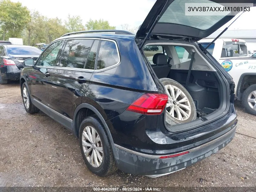 2018 Volkswagen Tiguan 2.0T Se/2.0T Sel VIN: 3VV3B7AXXJM108153 Lot: 40425987