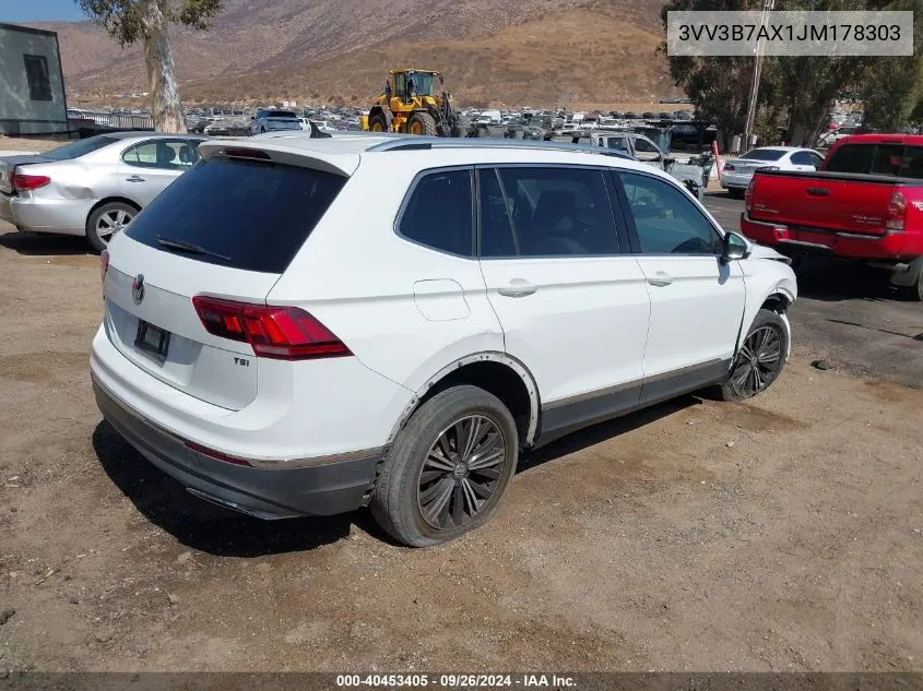 3VV3B7AX1JM178303 2018 Volkswagen Tiguan 2.0T Se/2.0T Sel