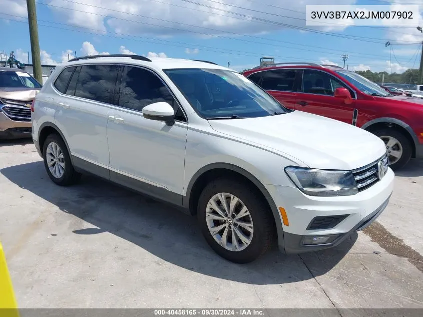 2018 Volkswagen Tiguan 2.0T Se/2.0T Sel VIN: 3VV3B7AX2JM007902 Lot: 40458165