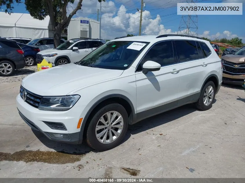 2018 Volkswagen Tiguan 2.0T Se/2.0T Sel VIN: 3VV3B7AX2JM007902 Lot: 40458165