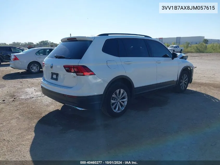 3VV1B7AX8JM057615 2018 Volkswagen Tiguan S