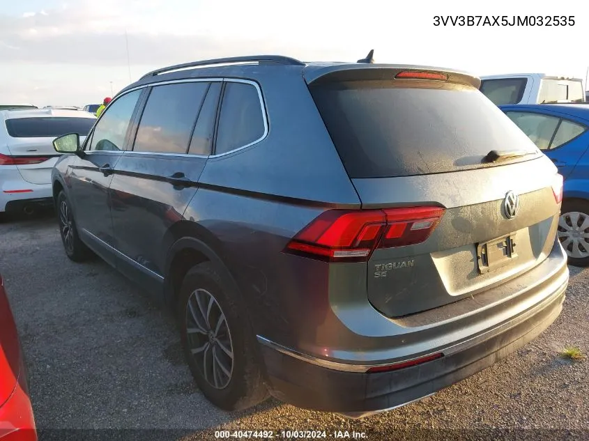 3VV3B7AX5JM032535 2018 Volkswagen Tiguan 2.0T Se/2.0T Sel