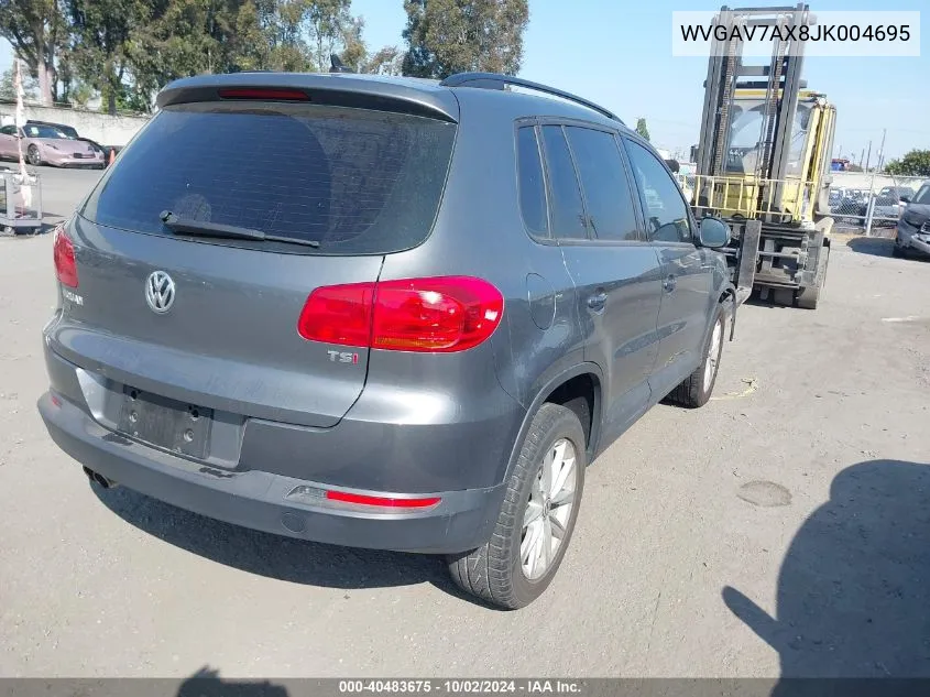 2018 Volkswagen Tiguan Limited 2.0T VIN: WVGAV7AX8JK004695 Lot: 40483675