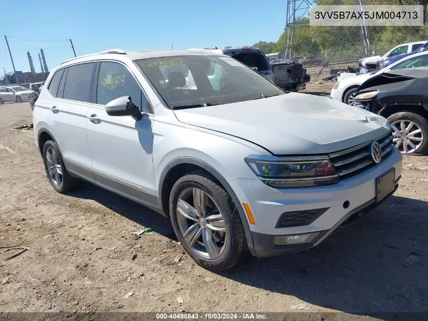 2018 Volkswagen Tiguan 2.0T Sel Premium VIN: 3VV5B7AX5JM004713 Lot: 40498843