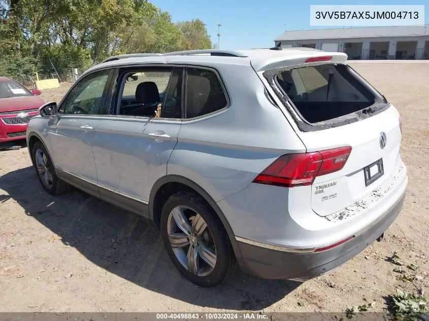 2018 Volkswagen Tiguan 2.0T Sel Premium VIN: 3VV5B7AX5JM004713 Lot: 40498843