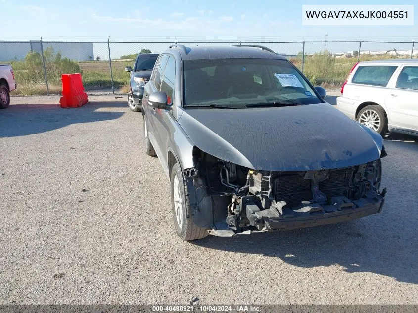 WVGAV7AX6JK004551 2018 Volkswagen Tiguan Limited 2.0T