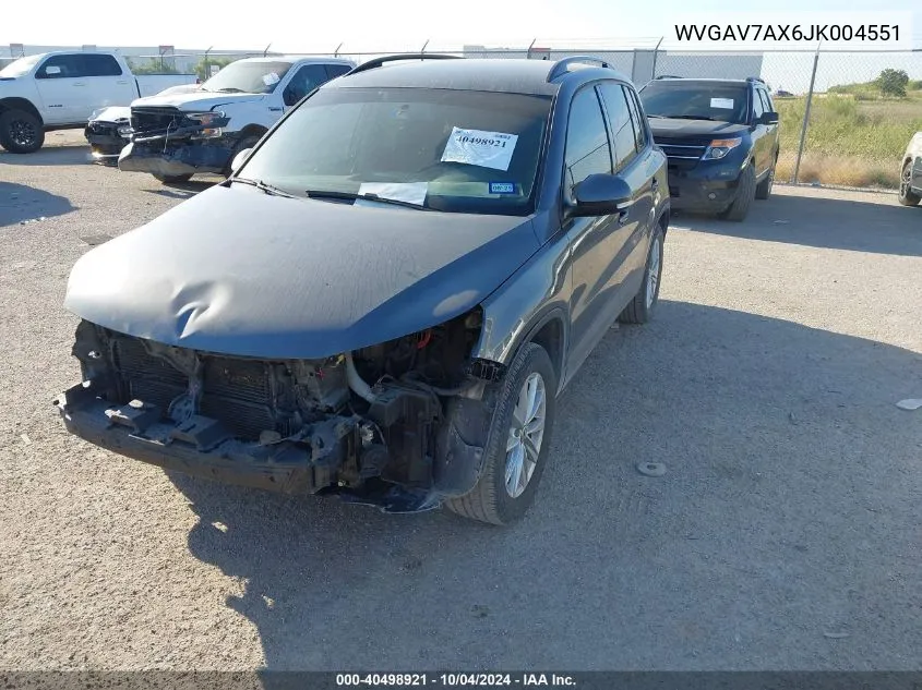 WVGAV7AX6JK004551 2018 Volkswagen Tiguan Limited 2.0T