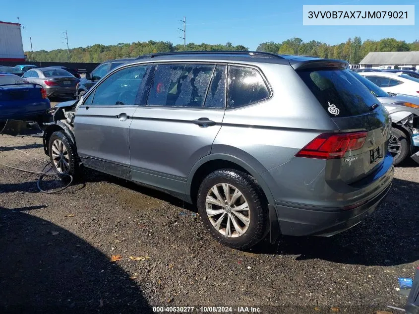 2018 Volkswagen Tiguan 2.0T S VIN: 3VV0B7AX7JM079021 Lot: 40530277