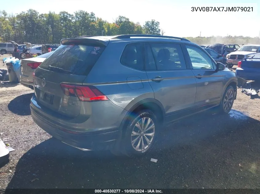 2018 Volkswagen Tiguan 2.0T S VIN: 3VV0B7AX7JM079021 Lot: 40530277