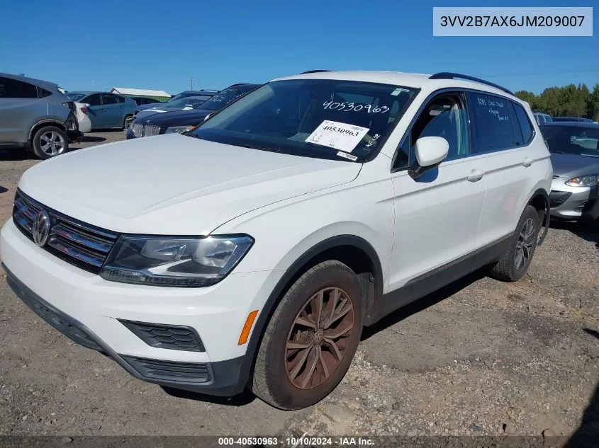 2018 Volkswagen Tiguan 2.0T Se/2.0T Sel VIN: 3VV2B7AX6JM209007 Lot: 40530963