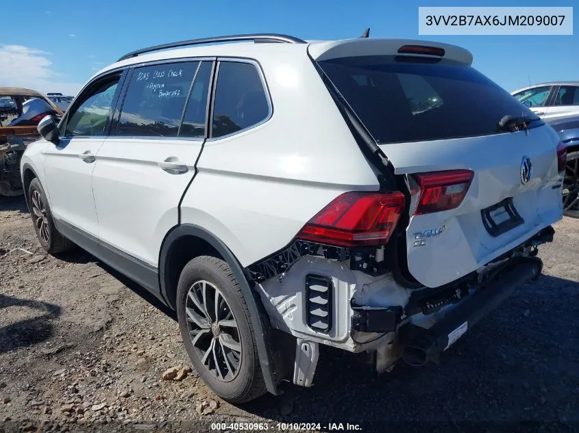 2018 Volkswagen Tiguan 2.0T Se/2.0T Sel VIN: 3VV2B7AX6JM209007 Lot: 40530963