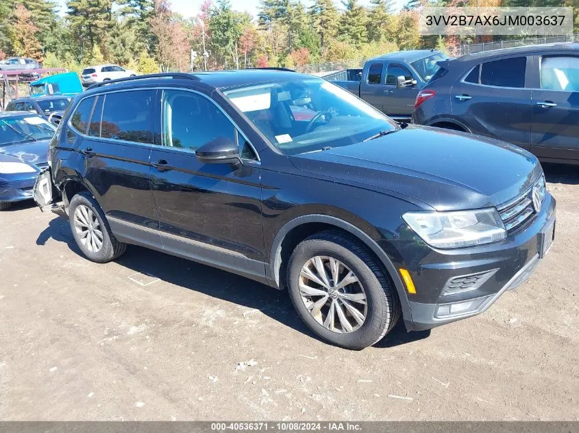 2018 Volkswagen Tiguan 2.0T Se/2.0T Sel VIN: 3VV2B7AX6JM003637 Lot: 40536371