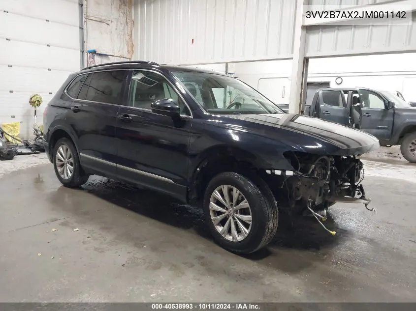 2018 Volkswagen Tiguan 2.0T Se/2.0T Sel VIN: 3VV2B7AX2JM001142 Lot: 40538993