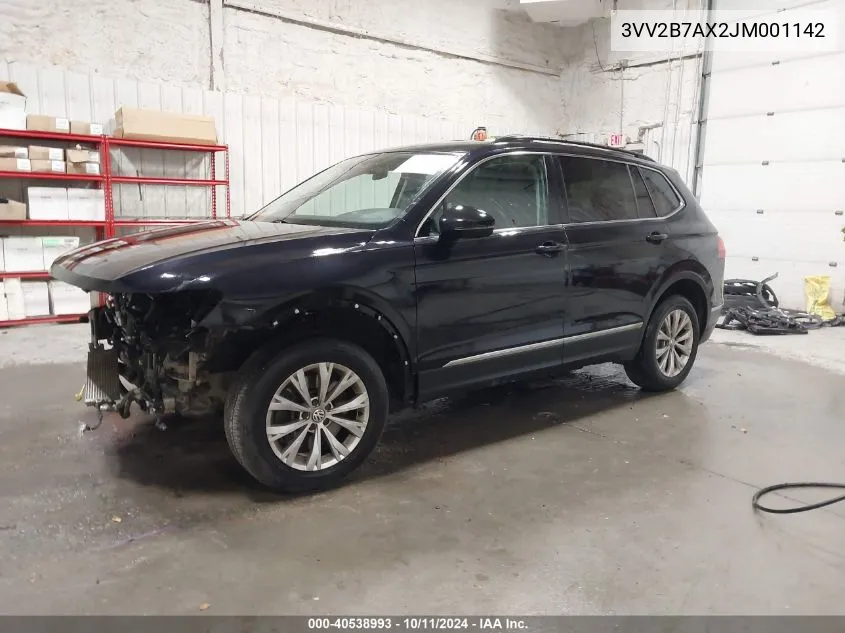 2018 Volkswagen Tiguan 2.0T Se/2.0T Sel VIN: 3VV2B7AX2JM001142 Lot: 40538993