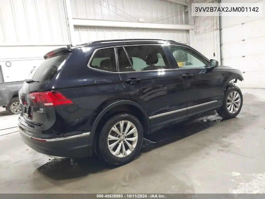 2018 Volkswagen Tiguan 2.0T Se/2.0T Sel VIN: 3VV2B7AX2JM001142 Lot: 40538993