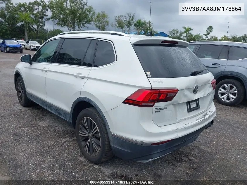 2018 Volkswagen Tiguan 2.0T Se/2.0T Sel VIN: 3VV3B7AX8JM178864 Lot: 40559914