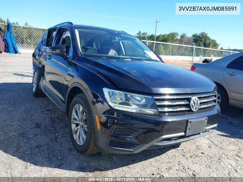 2018 Volkswagen Tiguan 2.0T Se/2.0T Sel VIN: 3VV2B7AX0JM085591 Lot: 40579616