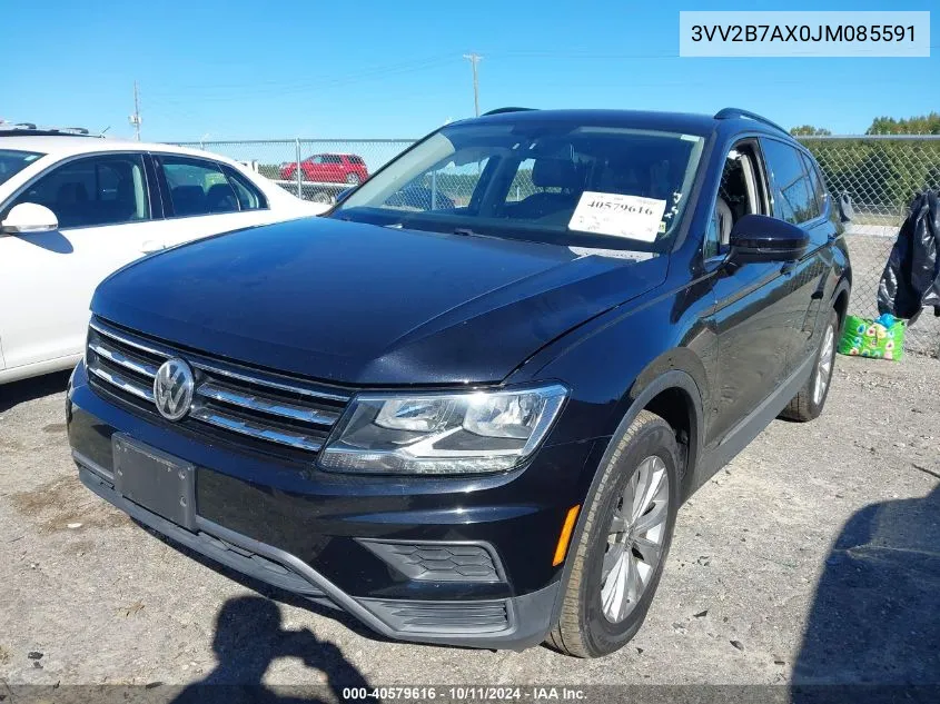 2018 Volkswagen Tiguan 2.0T Se/2.0T Sel VIN: 3VV2B7AX0JM085591 Lot: 40579616