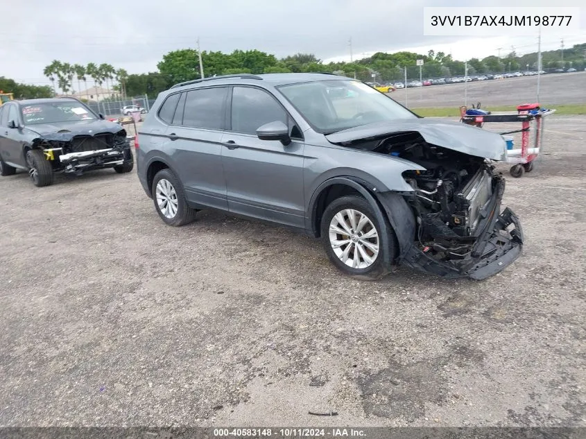 2018 Volkswagen Tiguan 2.0T S VIN: 3VV1B7AX4JM198777 Lot: 40583148