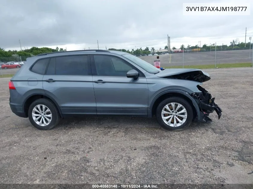 2018 Volkswagen Tiguan 2.0T S VIN: 3VV1B7AX4JM198777 Lot: 40583148