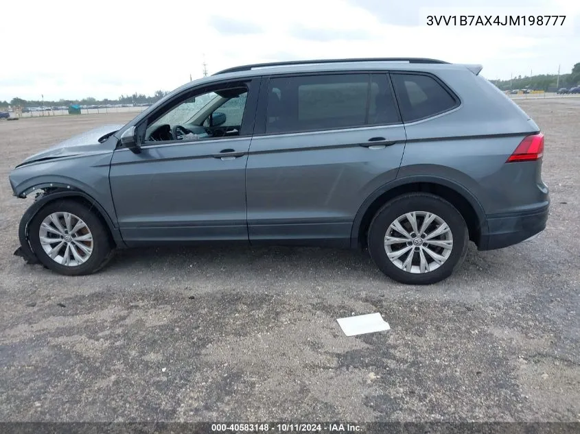 2018 Volkswagen Tiguan 2.0T S VIN: 3VV1B7AX4JM198777 Lot: 40583148