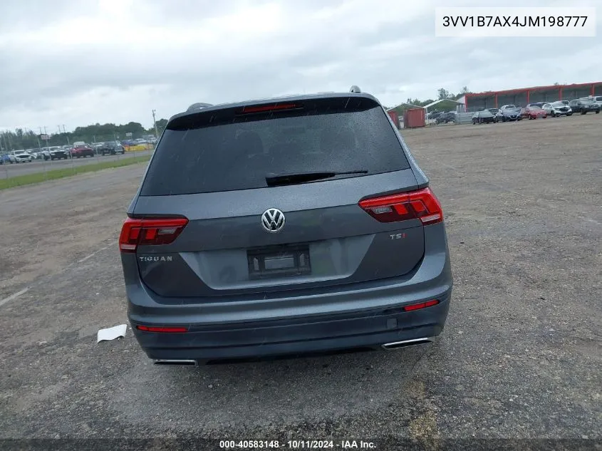 2018 Volkswagen Tiguan 2.0T S VIN: 3VV1B7AX4JM198777 Lot: 40583148