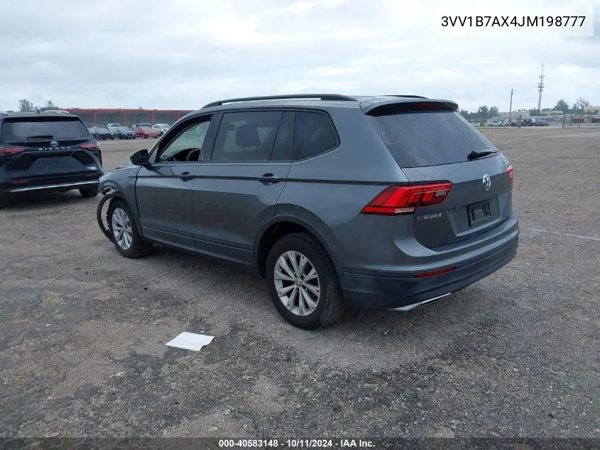 2018 Volkswagen Tiguan 2.0T S VIN: 3VV1B7AX4JM198777 Lot: 40583148