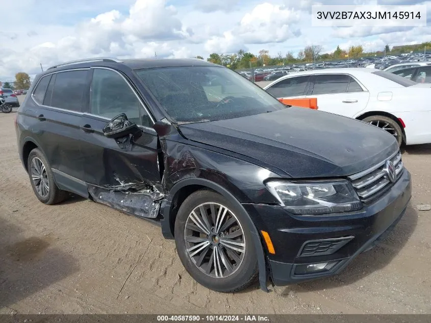 2018 Volkswagen Tiguan 2.0T Se/2.0T Sel VIN: 3VV2B7AX3JM145914 Lot: 40587590