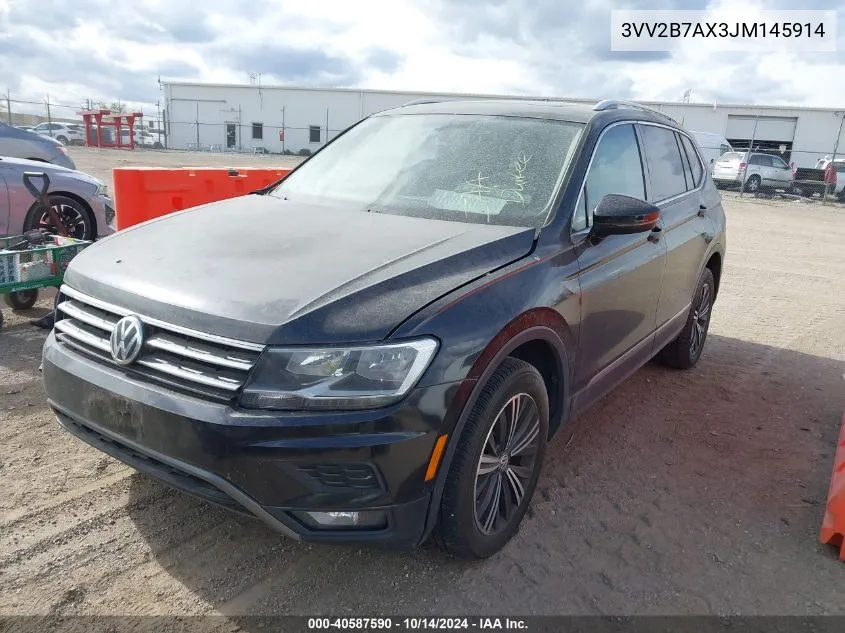 2018 Volkswagen Tiguan 2.0T Se/2.0T Sel VIN: 3VV2B7AX3JM145914 Lot: 40587590