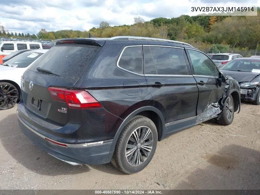 2018 Volkswagen Tiguan 2.0T Se/2.0T Sel VIN: 3VV2B7AX3JM145914 Lot: 40587590