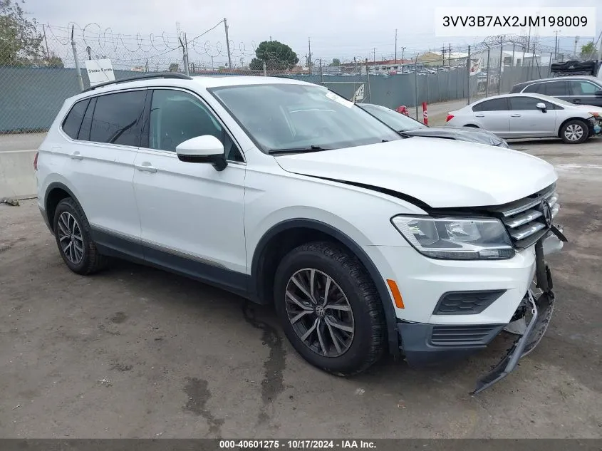 2018 Volkswagen Tiguan 2.0T Se/2.0T Sel VIN: 3VV3B7AX2JM198009 Lot: 40601275