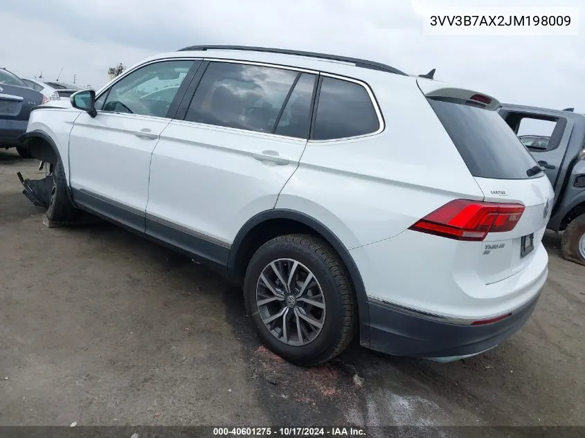 2018 Volkswagen Tiguan 2.0T Se/2.0T Sel VIN: 3VV3B7AX2JM198009 Lot: 40601275