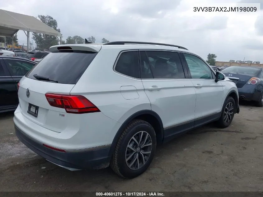 2018 Volkswagen Tiguan 2.0T Se/2.0T Sel VIN: 3VV3B7AX2JM198009 Lot: 40601275