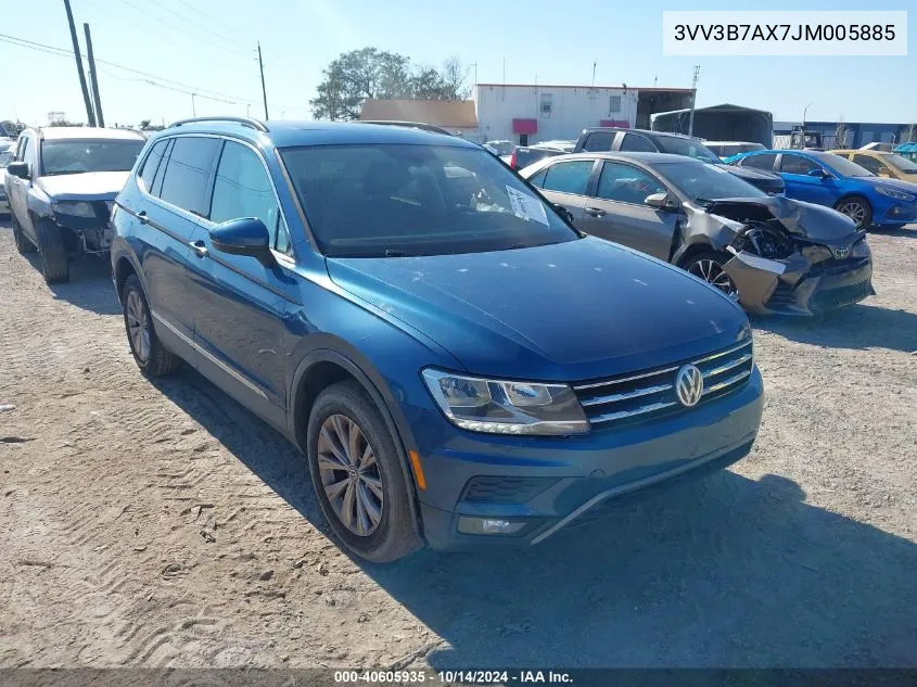 2018 Volkswagen Tiguan 2.0T Se/2.0T Sel VIN: 3VV3B7AX7JM005885 Lot: 40605935