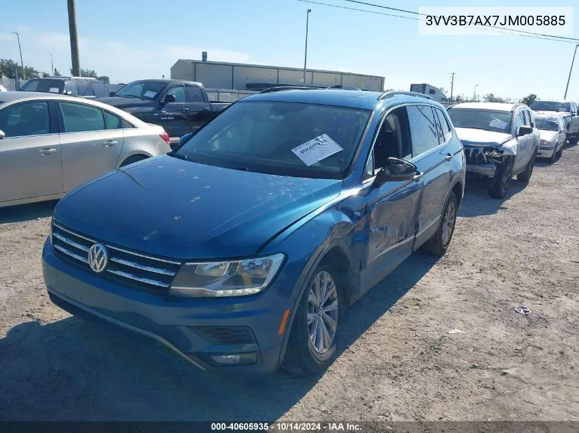 2018 Volkswagen Tiguan 2.0T Se/2.0T Sel VIN: 3VV3B7AX7JM005885 Lot: 40605935