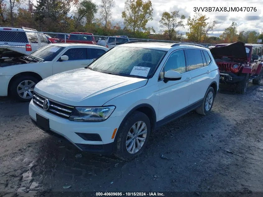 2018 Volkswagen Tiguan 2.0T Se/2.0T Sel VIN: 3VV3B7AX8JM047076 Lot: 40609695