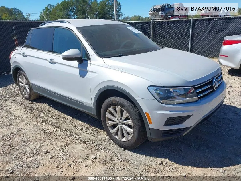 2018 Volkswagen Tiguan 2.0T S VIN: 3VV1B7AX9JM077016 Lot: 40611105