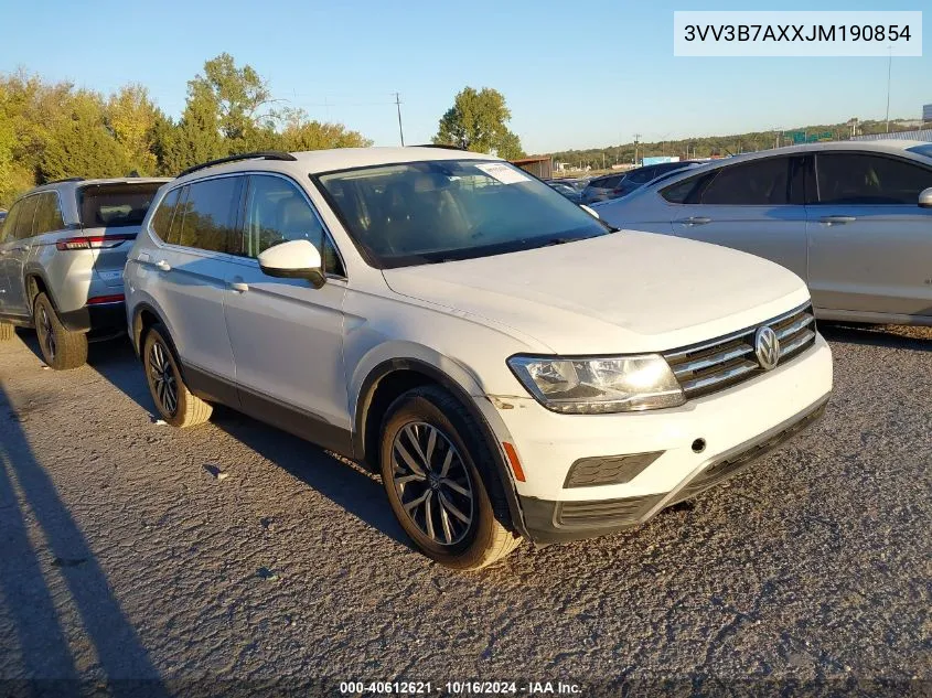 2018 Volkswagen Tiguan 2.0T Se/2.0T Sel VIN: 3VV3B7AXXJM190854 Lot: 40612621