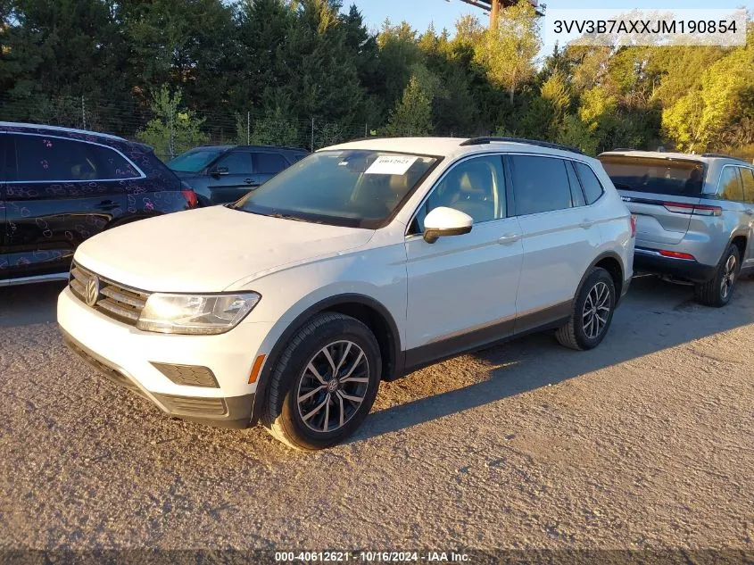 2018 Volkswagen Tiguan 2.0T Se/2.0T Sel VIN: 3VV3B7AXXJM190854 Lot: 40612621