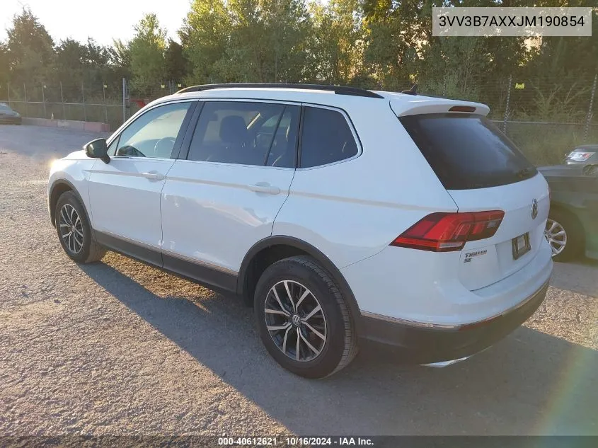 2018 Volkswagen Tiguan 2.0T Se/2.0T Sel VIN: 3VV3B7AXXJM190854 Lot: 40612621