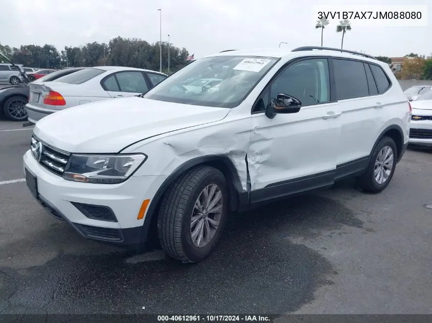 2018 Volkswagen Tiguan 2.0T S VIN: 3VV1B7AX7JM088080 Lot: 40612961