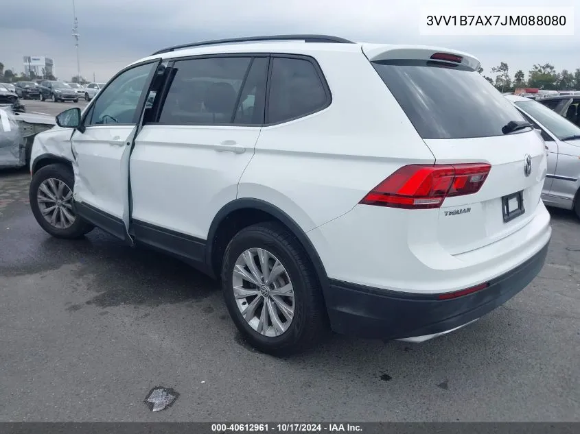 2018 Volkswagen Tiguan 2.0T S VIN: 3VV1B7AX7JM088080 Lot: 40612961