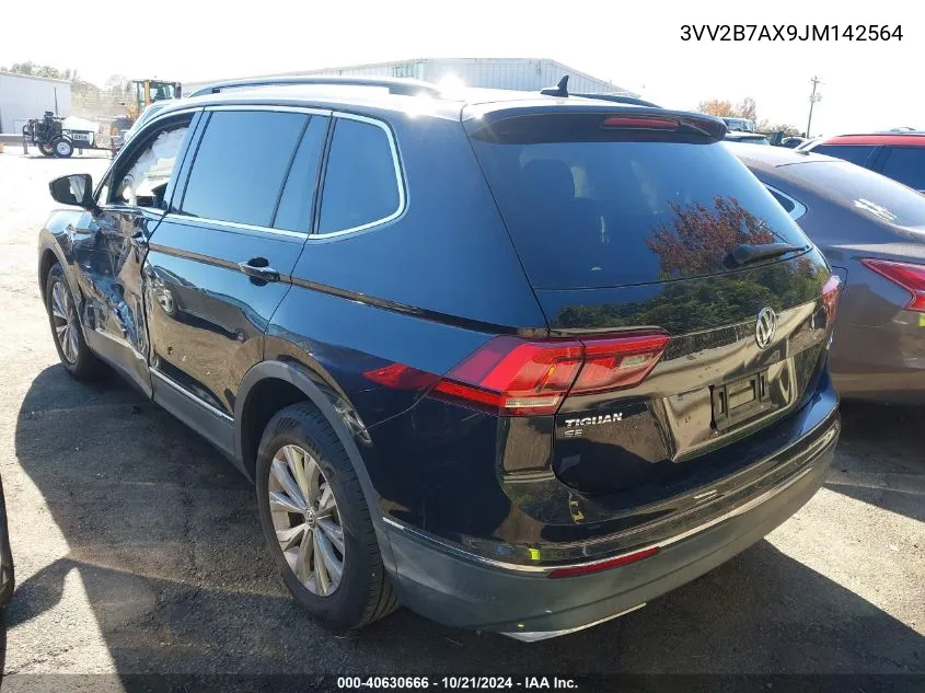 2018 Volkswagen Tiguan 2.0T Se/2.0T Sel VIN: 3VV2B7AX9JM142564 Lot: 40630666